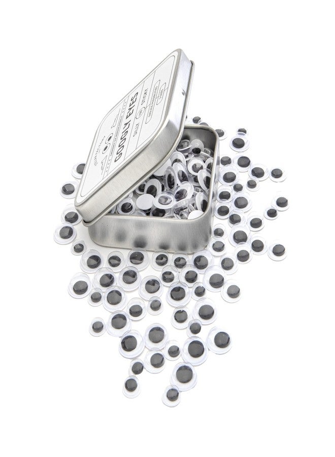 Stellar Factory Googly Eyes: Emergency Use Adhesive Eyeballs in Giftable Steel Tin - 150 pcs, 3 Sizes - Image 4